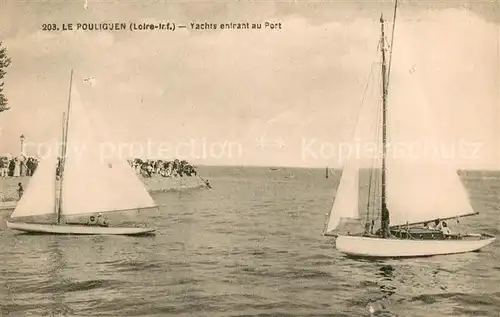 AK / Ansichtskarte Le_Pouliguen Yachts entrant au Port Le_Pouliguen