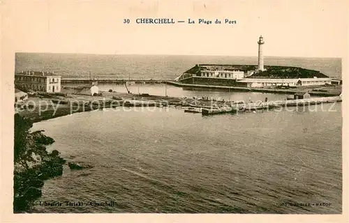 AK / Ansichtskarte Cherchell La Plage du Port Cherchell