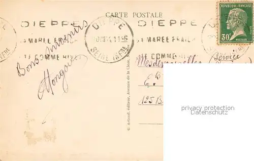 AK / Ansichtskarte Dieppe_76 Avant Port et les Falaises 