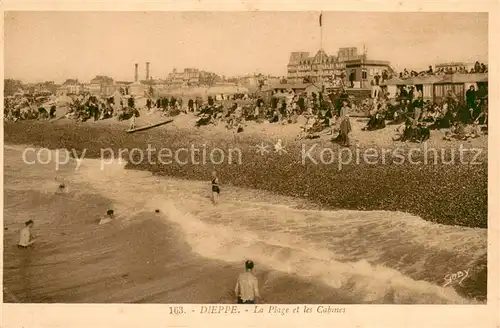 AK / Ansichtskarte Dieppe_76 La Plage et les Cabines 