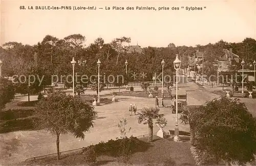 AK / Ansichtskarte La_Baule les Pins La Place des Palmiers vue prise des Sylphes La_Baule les Pins