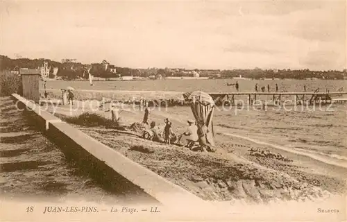 AK / Ansichtskarte Juan les Pins La plage Juan les Pins