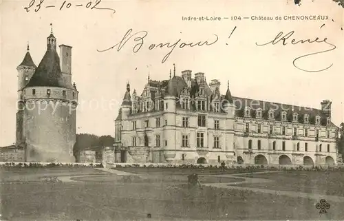 AK / Ansichtskarte Chenonceaux_Indre_et_Loire Chateau Schloss Chenonceaux_Indre