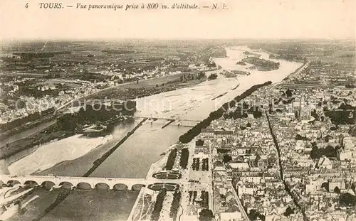 AK / Ansichtskarte Tours_Indre et Loire Vue panoramique pris a 800 m d altitude Tours Indre et Loire