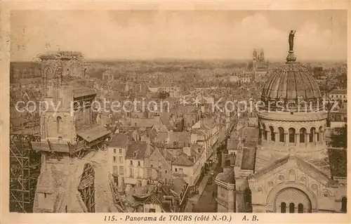 AK / Ansichtskarte Tours_Indre et Loire Vue panoramique sur la ville Tours Indre et Loire
