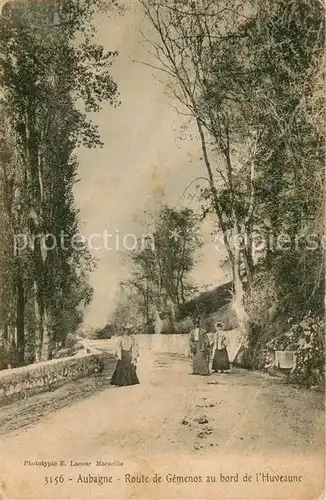 AK / Ansichtskarte Aubagne Route de Gemenos au bord de l Huveaune Aubagne