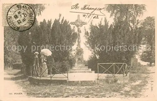 AK / Ansichtskarte Rouen Bon Secours le Calvaire Croix Rouen