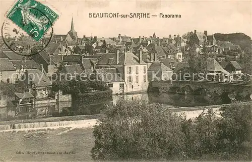 AK / Ansichtskarte Beaumont sur Sarthe Panorama Beaumont sur Sarthe