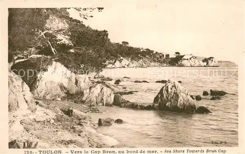 AK / Ansichtskarte Toulon_Var Vers le Cap Brun au bord de mer Cote d Azur Toulon_Var