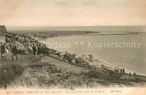 AK / Ansichtskarte Sainte Adresse Vue generale prise de la Heve Sainte Adresse