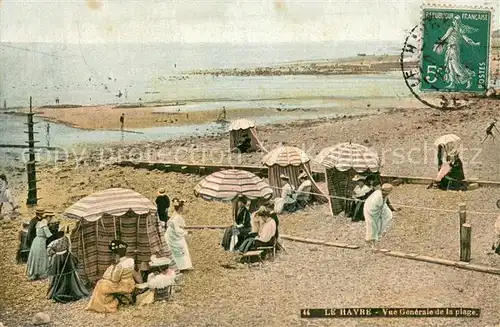 AK / Ansichtskarte Le_Havre Vue generale de la plage Le_Havre