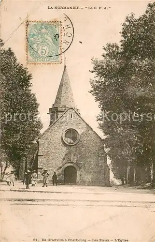 AK / Ansichtskarte Cherbourg Granville a Cherbourg Les Pieux L Eglise 