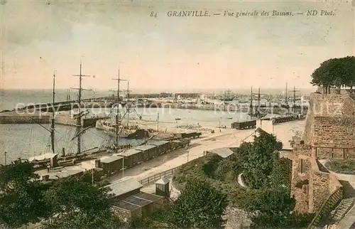 AK / Ansichtskarte Granville_Manche Vue generale des Bassins Granville_Manche