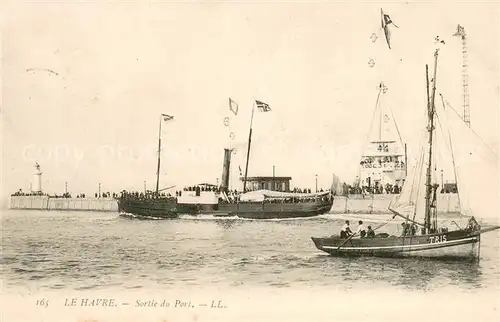 AK / Ansichtskarte Le_Havre Sortie du Port Le_Havre