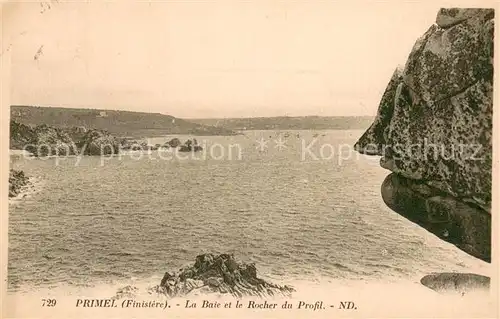 AK / Ansichtskarte Primel_Tregastel La Baie et le Rocher du Profil Primel_Tregastel