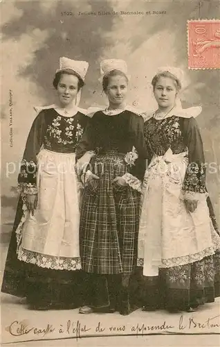 AK / Ansichtskarte Scaer Jeunes filles de Bannalec et Scaer Scaer