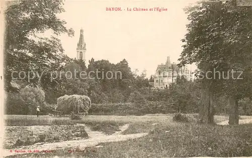 AK / Ansichtskarte Bayon Le Chateau et l Eglise Bayon