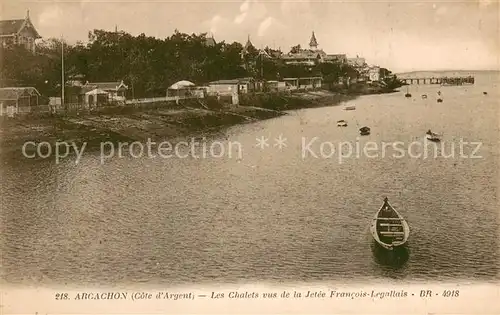 AK / Ansichtskarte Arcachon_33 Les Chalets vus de la Jetee Francois Legallais 