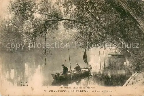 AK / Ansichtskarte Champigny sous Varennes Les pecheurs Champigny sous Varennes