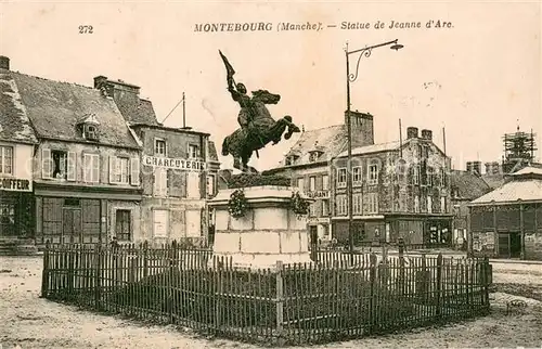 AK / Ansichtskarte Montebourg Statue de Jeanne d Arc Montebourg