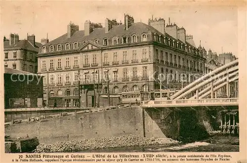 AK / Ansichtskarte Nantes_Loire_Atlantique Hotel de La Villestreax Nantes_Loire_Atlantique