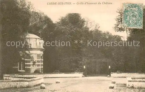 AK / Ansichtskarte Conde sur Iton Grille dhonneur du Chateau Conde sur Iton