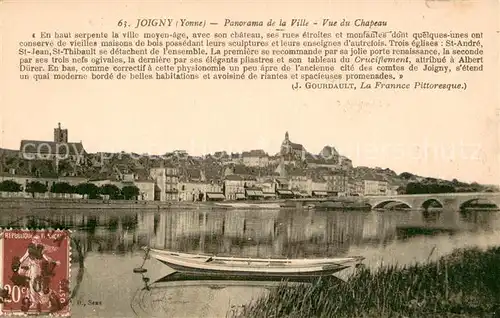 AK / Ansichtskarte Joigny_Yonne Panorama de la Ville Vue du Chapeau Joigny Yonne