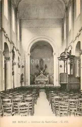 AK / Ansichtskarte Royat_les_Bains Interieur du Sacre Coeur Royat_les_Bains
