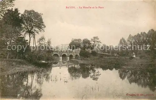 AK / Ansichtskarte Bayon La Moselle et le Pont Bayon