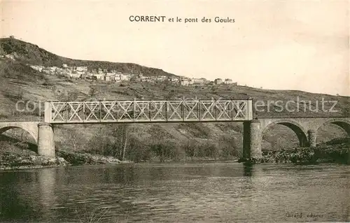 AK / Ansichtskarte Corent et le pont des Goules Corent