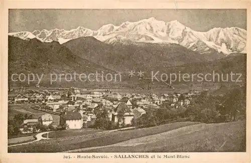 AK / Ansichtskarte Sallanches et le Mont Blanc Sallanches