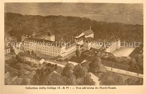 AK / Ansichtskarte Juilly_Seine et Marne Collection Juilly College Vue aerienne du Nord Ouest Juilly Seine et Marne