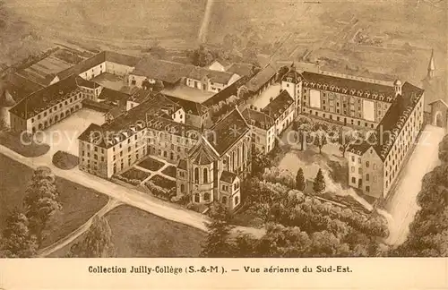 AK / Ansichtskarte Juilly_Seine et Marne Collection Juilly College Vue aerienne du Sud Est Juilly Seine et Marne