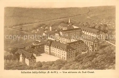 AK / Ansichtskarte Juilly_Seine et Marne Collection Juilly College Vue aerienne du Sud Ouest Juilly Seine et Marne