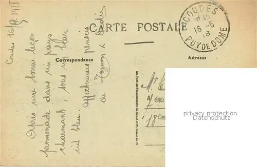 AK / Ansichtskarte Coudes Vue generale Coudes