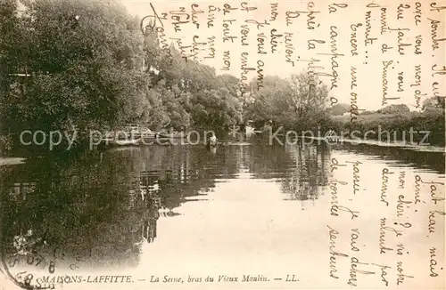 AK / Ansichtskarte Maisons Laffitte La Seine bras du Vieux Moulin Maisons Laffitte
