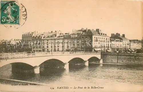 AK / Ansichtskarte Nantes_Loire_Atlantique Le Pont de la Belle Croix Nantes_Loire_Atlantique