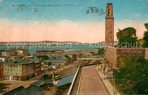 AK / Ansichtskarte Brest_29 Le Monument Americain et la Rade 