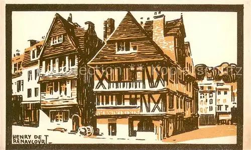 AK / Ansichtskarte Morlaix Vieilles maisons de la place du Marche Morlaix