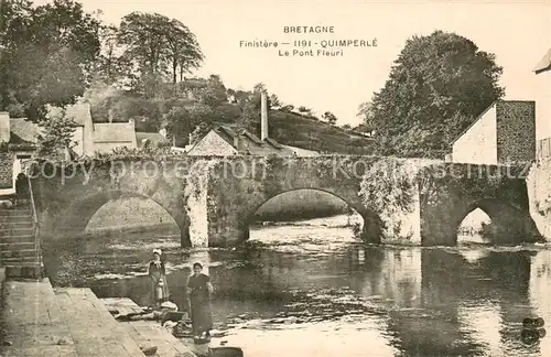 AK / Ansichtskarte Quimperle Le Pont Fleuri Quimperle