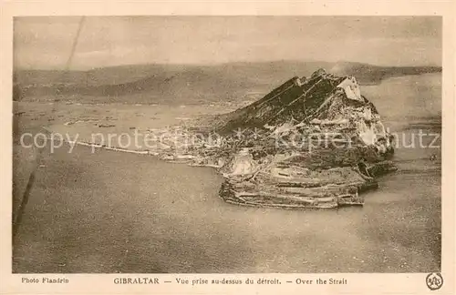 AK / Ansichtskarte Gibraltar Vue prise au dessus du detroit  Gibraltar