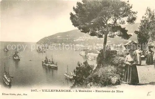 AK / Ansichtskarte Villefranche sur Mer Escadre Environs de Nice Villefranche sur Mer