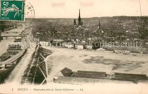 AK / Ansichtskarte Rouen Panorama pris de Sainte Chatherine Rouen