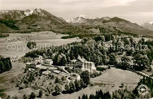 AK / Ansichtskarte Bad_Adelholzen_Oberbayern Krankenhaus Primusquellenversand Fliegeraufnahme Bad_Adelholzen_Oberbayern