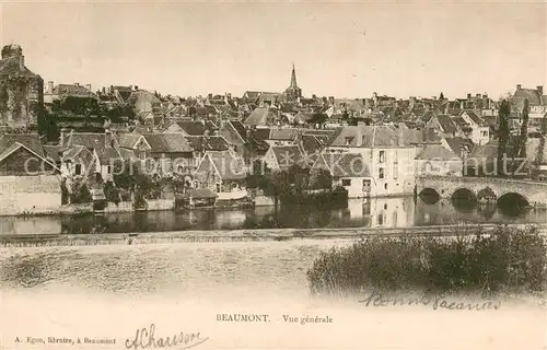 AK / Ansichtskarte Beaumont sur Sarthe Vue generale Beaumont sur Sarthe