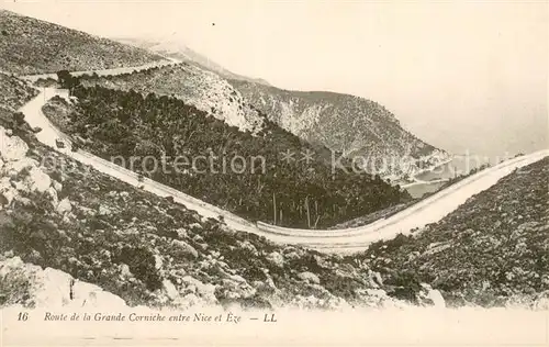 AK / Ansichtskarte Nice_06 Route de la Grande Corniche entre Nice et Eze Cote d Azur 