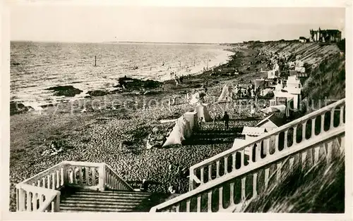 AK / Ansichtskarte Tharon Plage Cote de Jade Le Grand Escalier et la Plage Tharon Plage