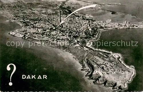 AK / Ansichtskarte Dakar Fliegeraufnahme Dakar