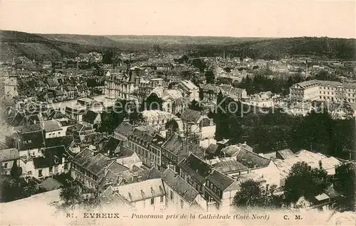 AK / Ansichtskarte Evreux Panorama pris de la Cathedrale Evreux