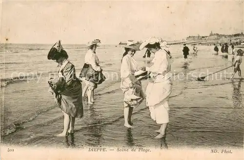 AK / Ansichtskarte Dieppe_76 Scene de Plage 